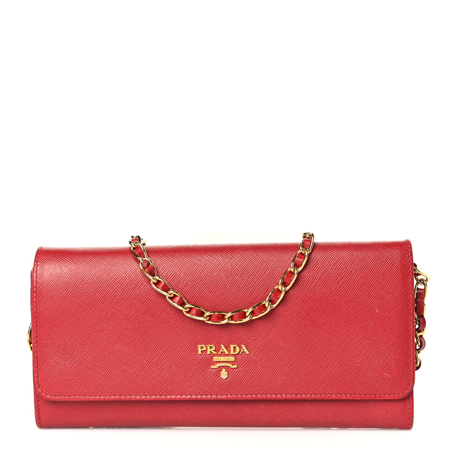 Saffiano Wallet on Chain Fuoco