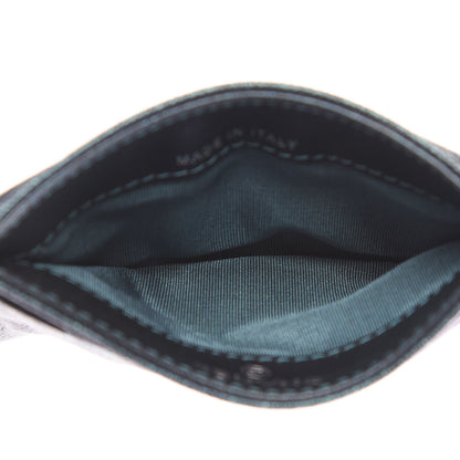 Chanel Iridescent Caviar Quilted Filigree Card Holder Dark Turquoise 4 of 8