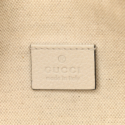 Gucci Grained Calfskin Small Logo Belt Bag White 6 of 12