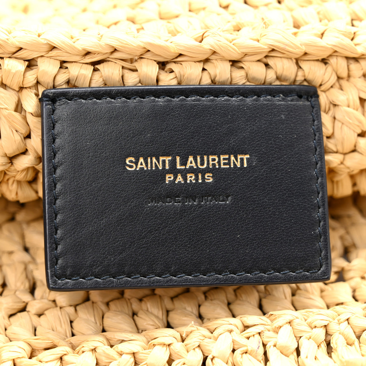 Saint Laurent Raffia Rive Gauche Tote Natural 6 of 15