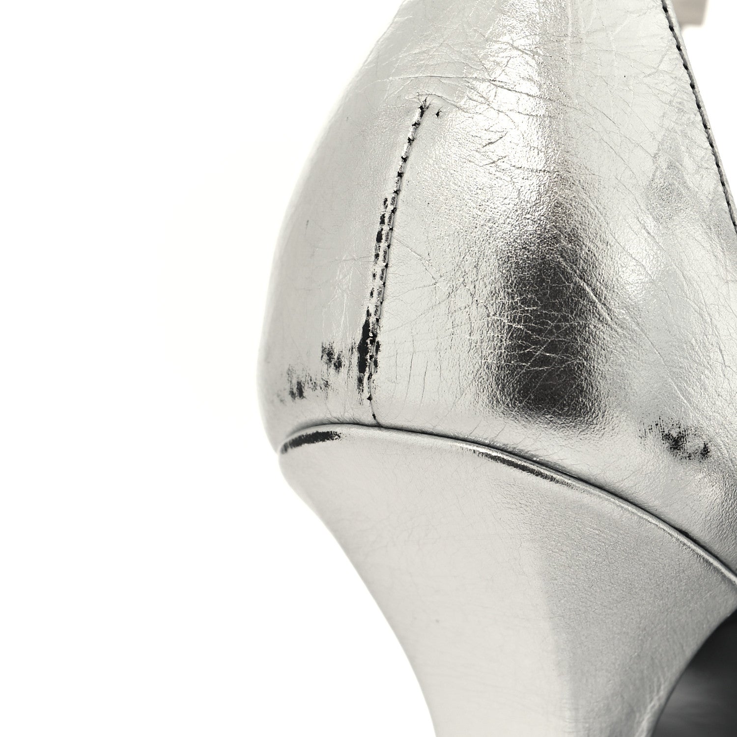 Givenchy Metallic Calfskin G Lock Sandals 36 Silver 10 of 11