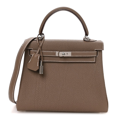 Hermes Togo Kelly Retourne 25 Etoupe 1 of 11