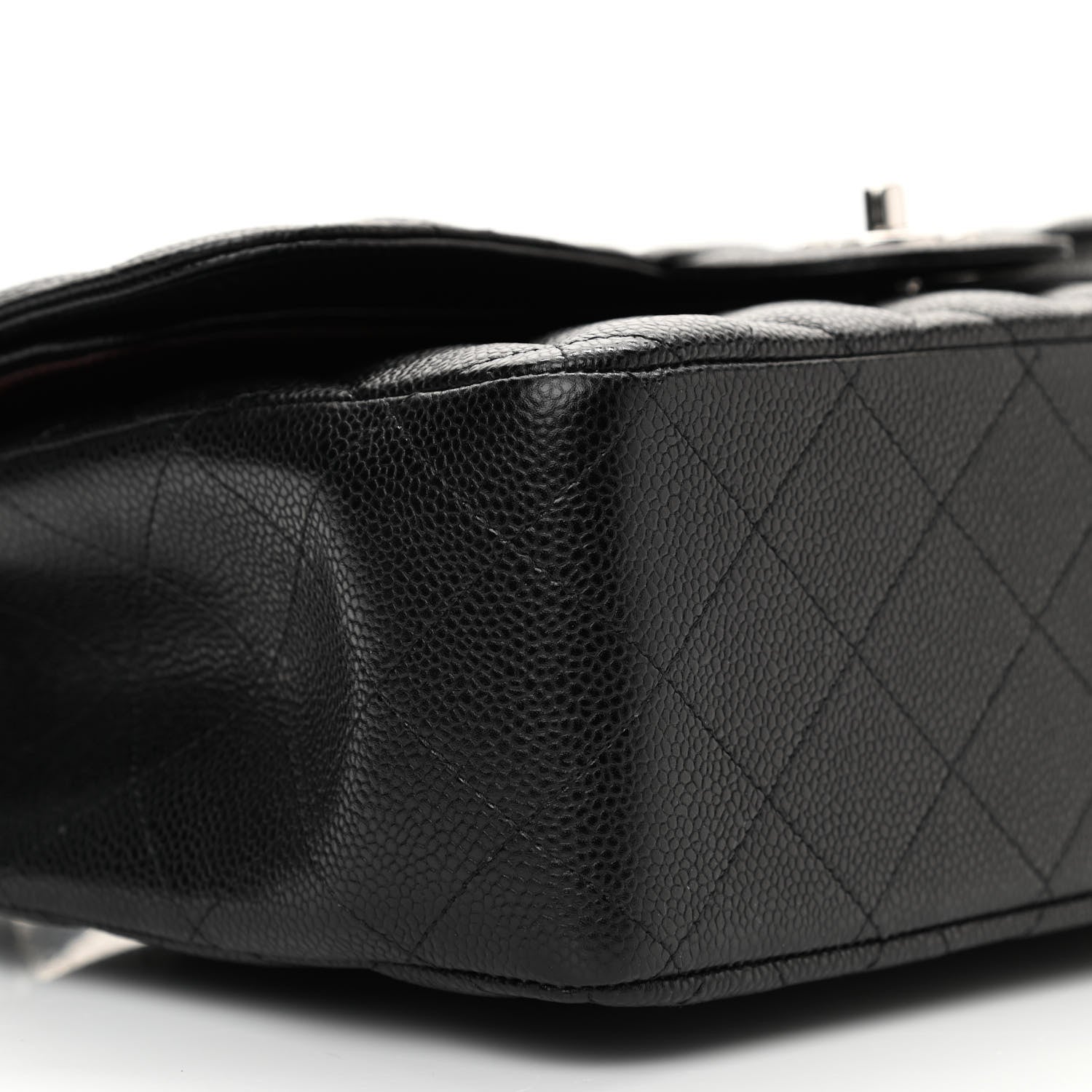 Chanel Caviar Quilted Jumbo Double Flap Black 9 of 10