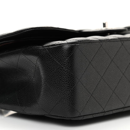 Chanel Caviar Quilted Jumbo Double Flap Black 9 of 10