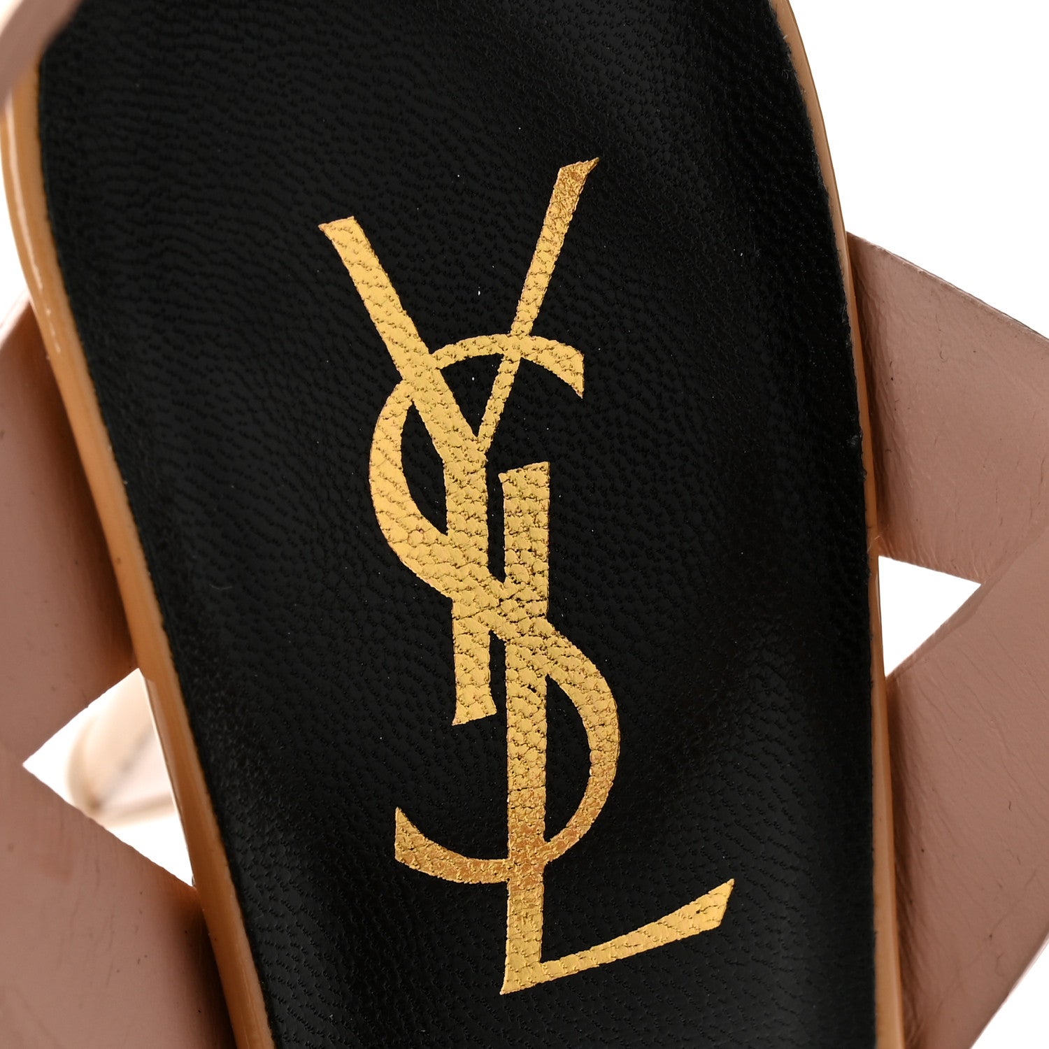 Saint Laurent Patent Tribute 75 Platform Sandals 36.5 Pale Pink 8 of 10