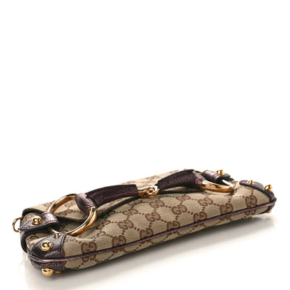 Gucci Monogram Small Horsebit Chain Clutch Purple 4 of 10