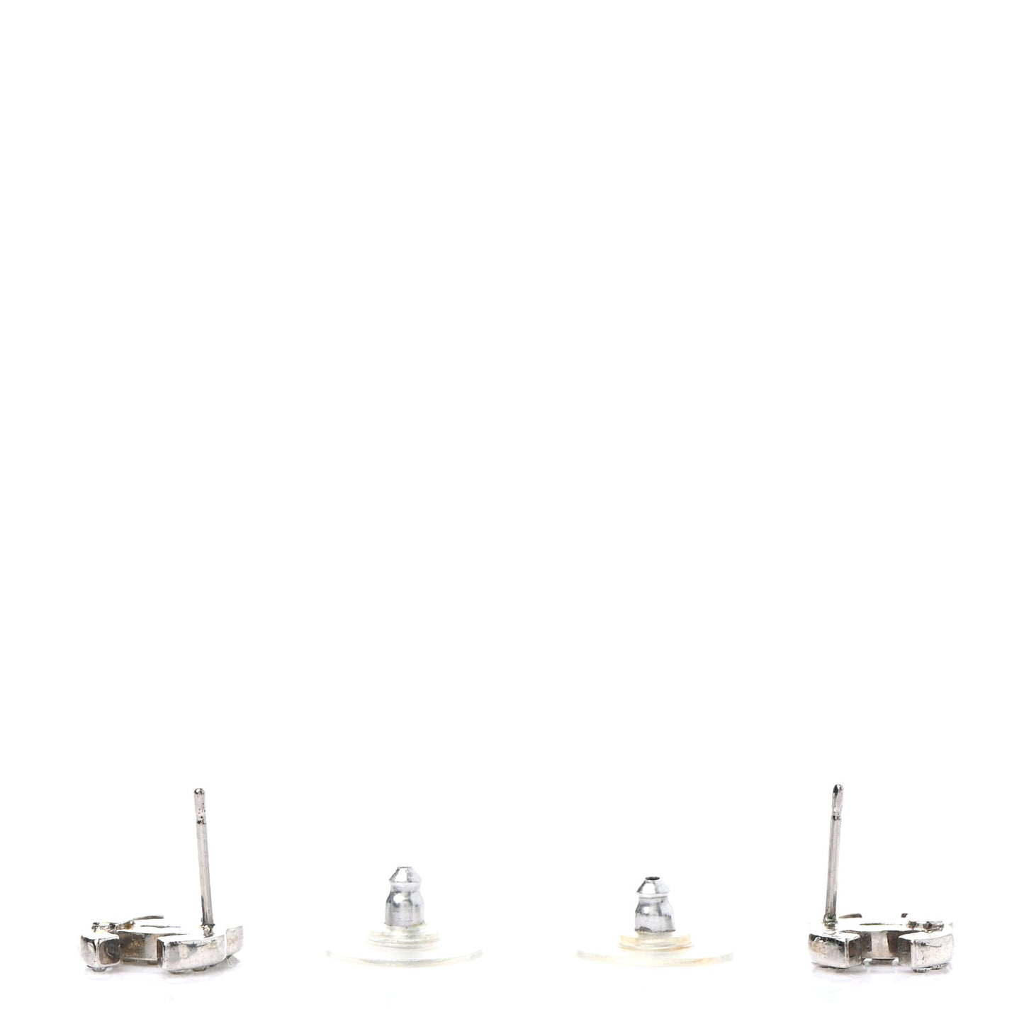 Crystal Mini Timeless CC Earrings Silver