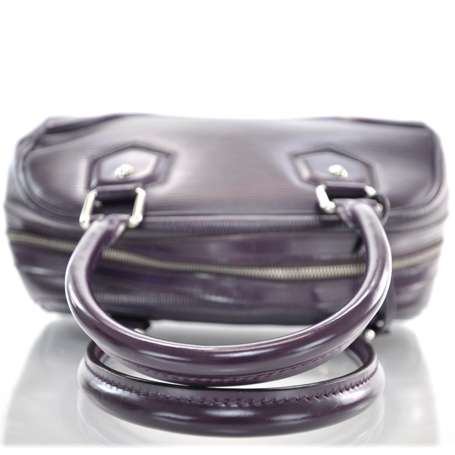 Louis Vuitton Epi Bowling Montaigne PM Cassis 5 of 10