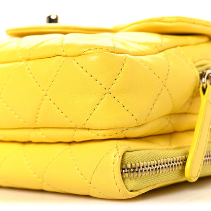 Chanel Lambskin Quilted New Mini Flap Yellow 11 of 11