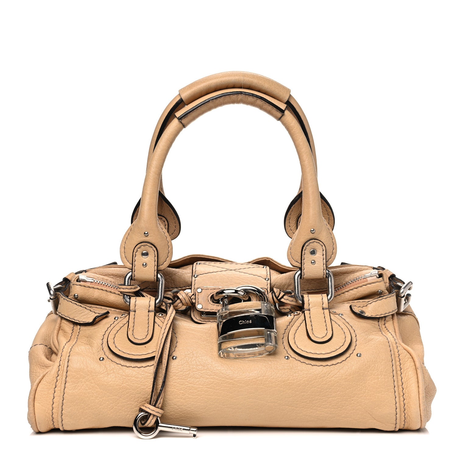 Chloe Calfskin Medium Paddington Satchel Beige 1 of 11