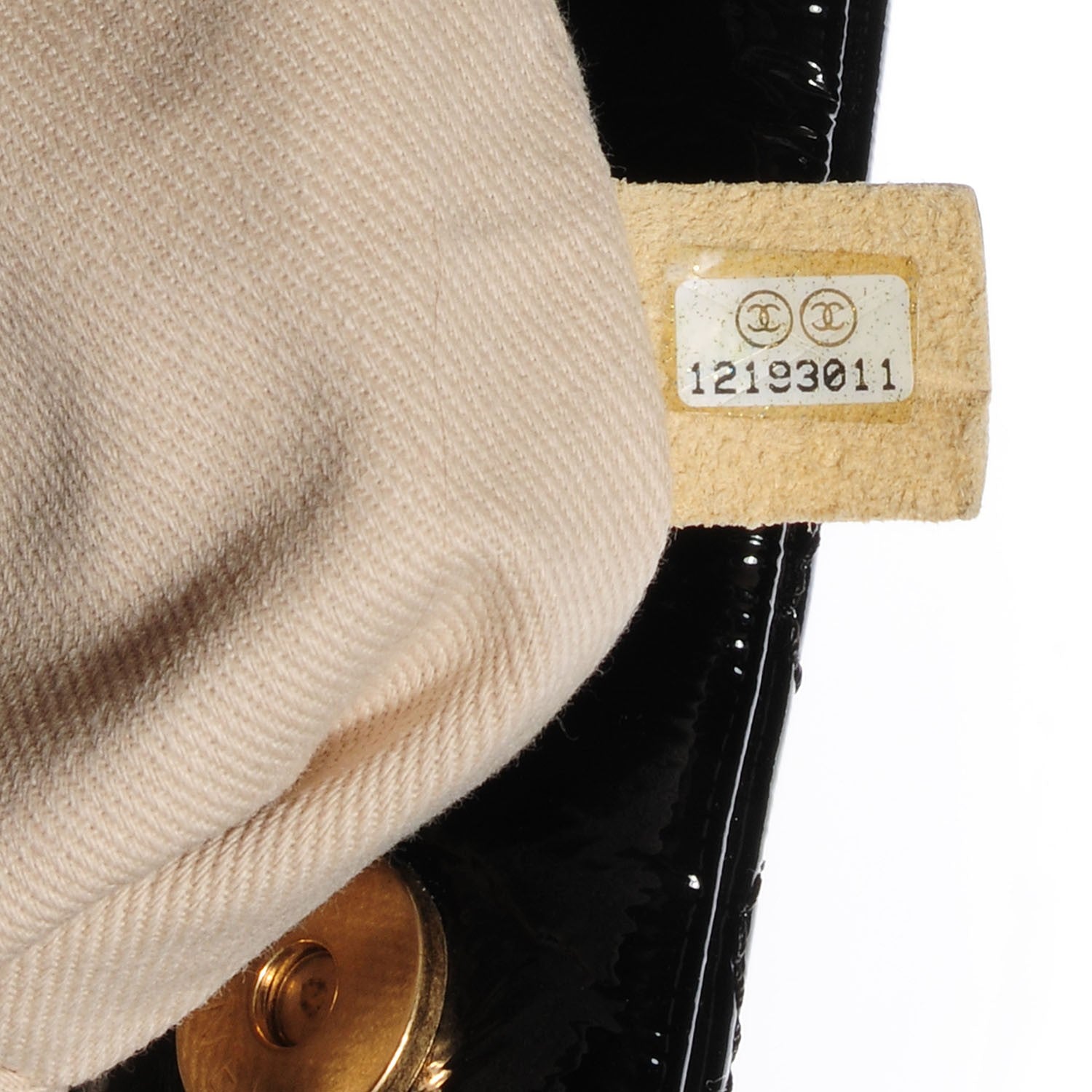 Chanel Crackled Patent Puzzle Tote Black 6 of 7
