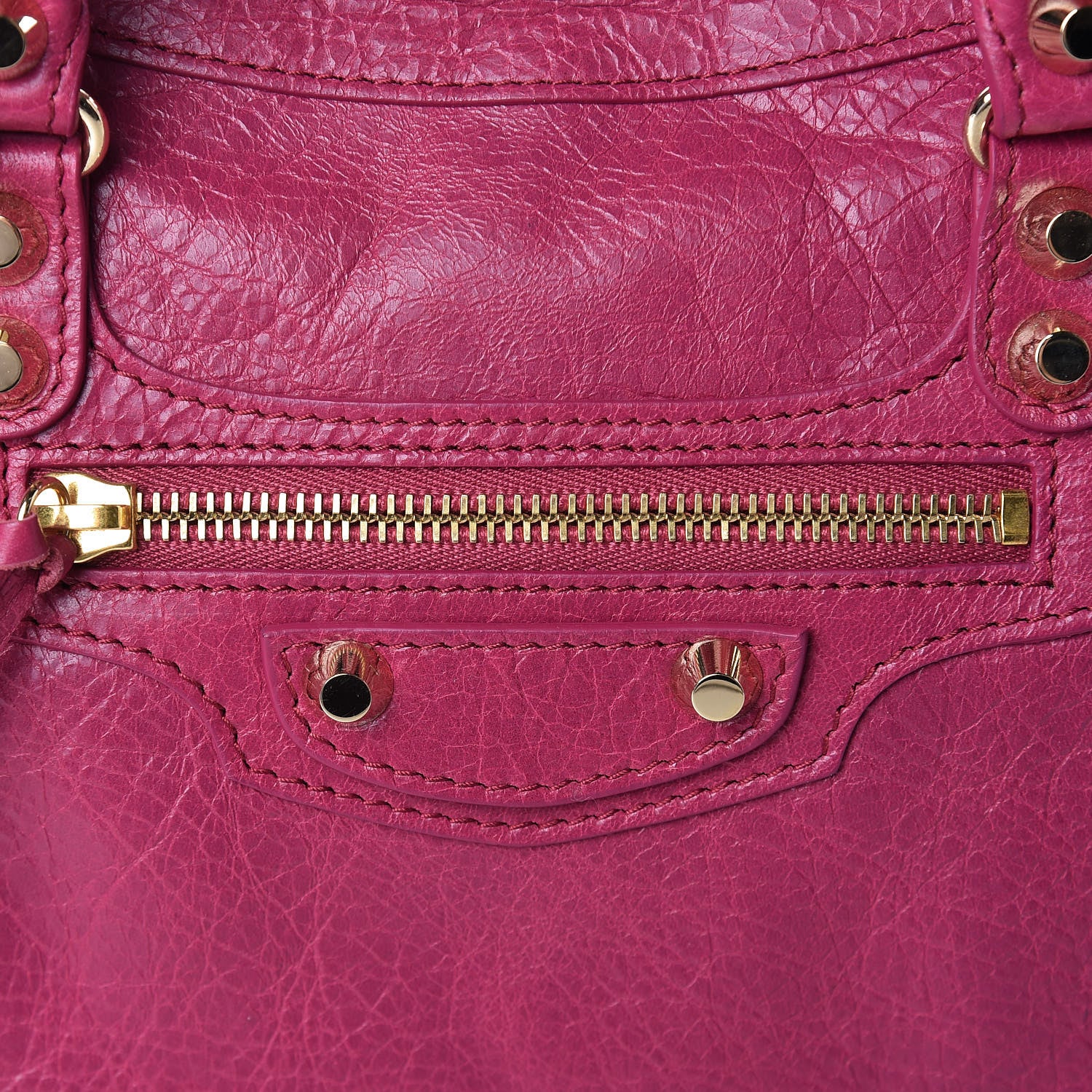 Balenciaga Agneau Classic Gold Hardware S City Rose Dahlia 8 of 10
