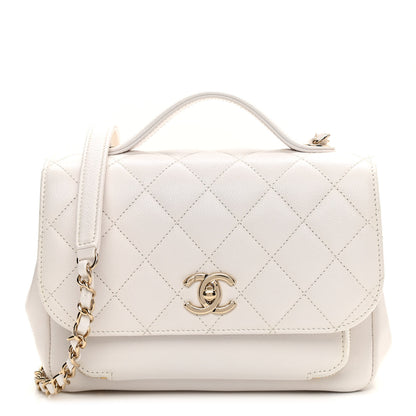 Chanel Caviar Quilted Small Business Affinity Flap White 1 of 9