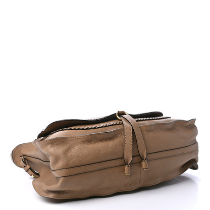 Chloe Calfskin Braided Large Marcie Satchel Nut 3 of 4
