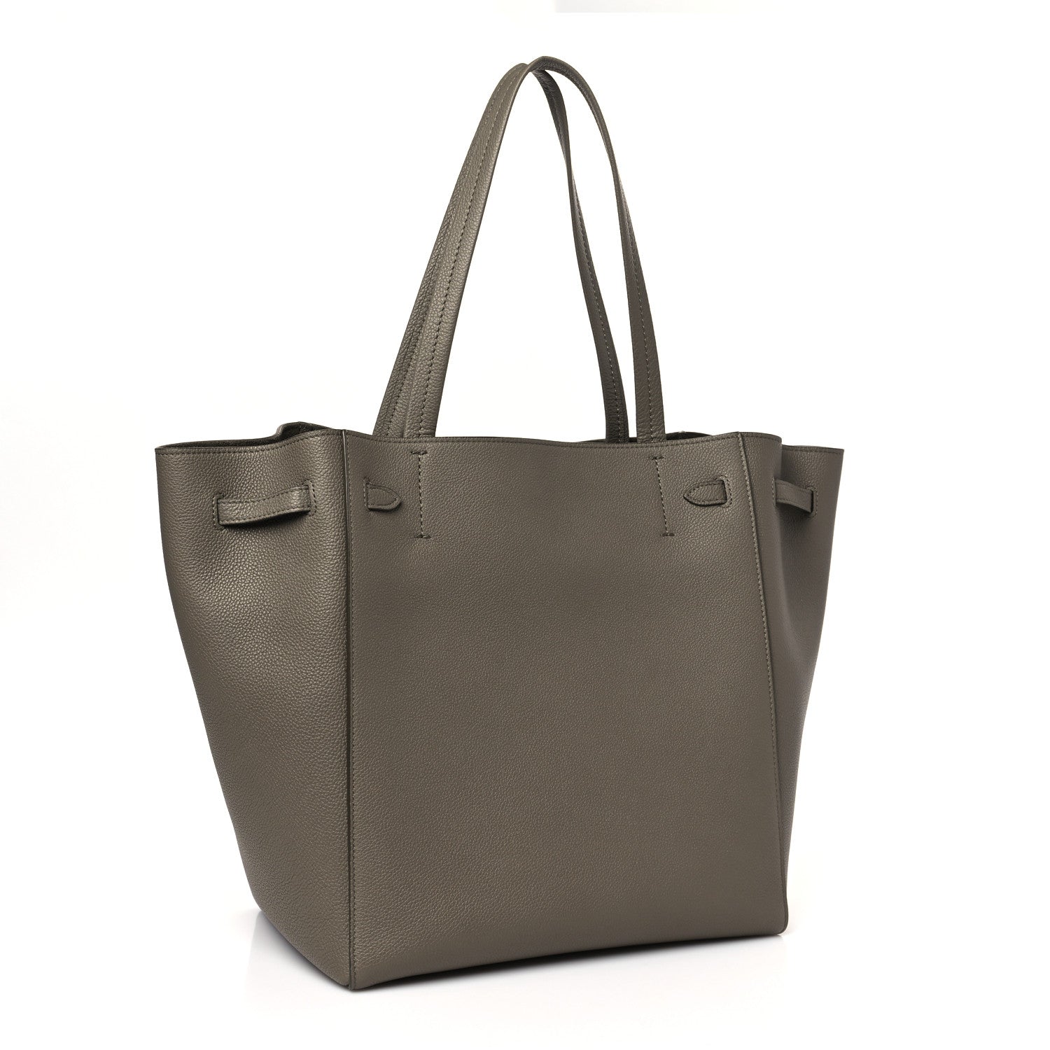Celine Soft Grained Calfskin Small Belt Cabas Phantom Taupe 3 of 10
