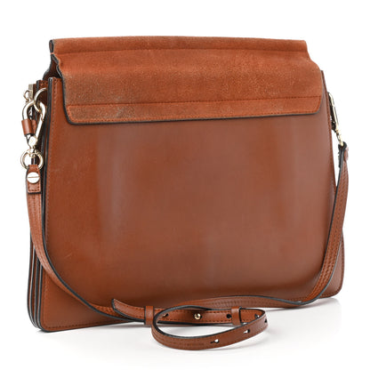 Chloe Suede Calfskin Medium Faye Shoulder Bag Tobacco 2 of 4