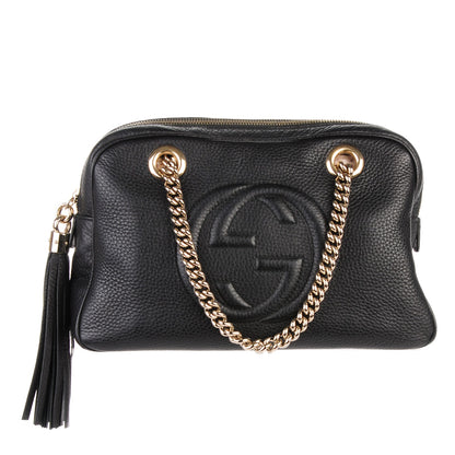 Gucci Pebbled Calfskin Small Soho Bowler Black 1 of 7