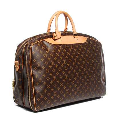 Louis Vuitton Monogram Alize 2 Compartment Luggage Travel Bag 3 of 8