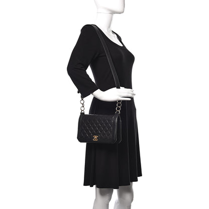 Chanel Grained Calfskin Quilted Medium Flap Black 2 of 9