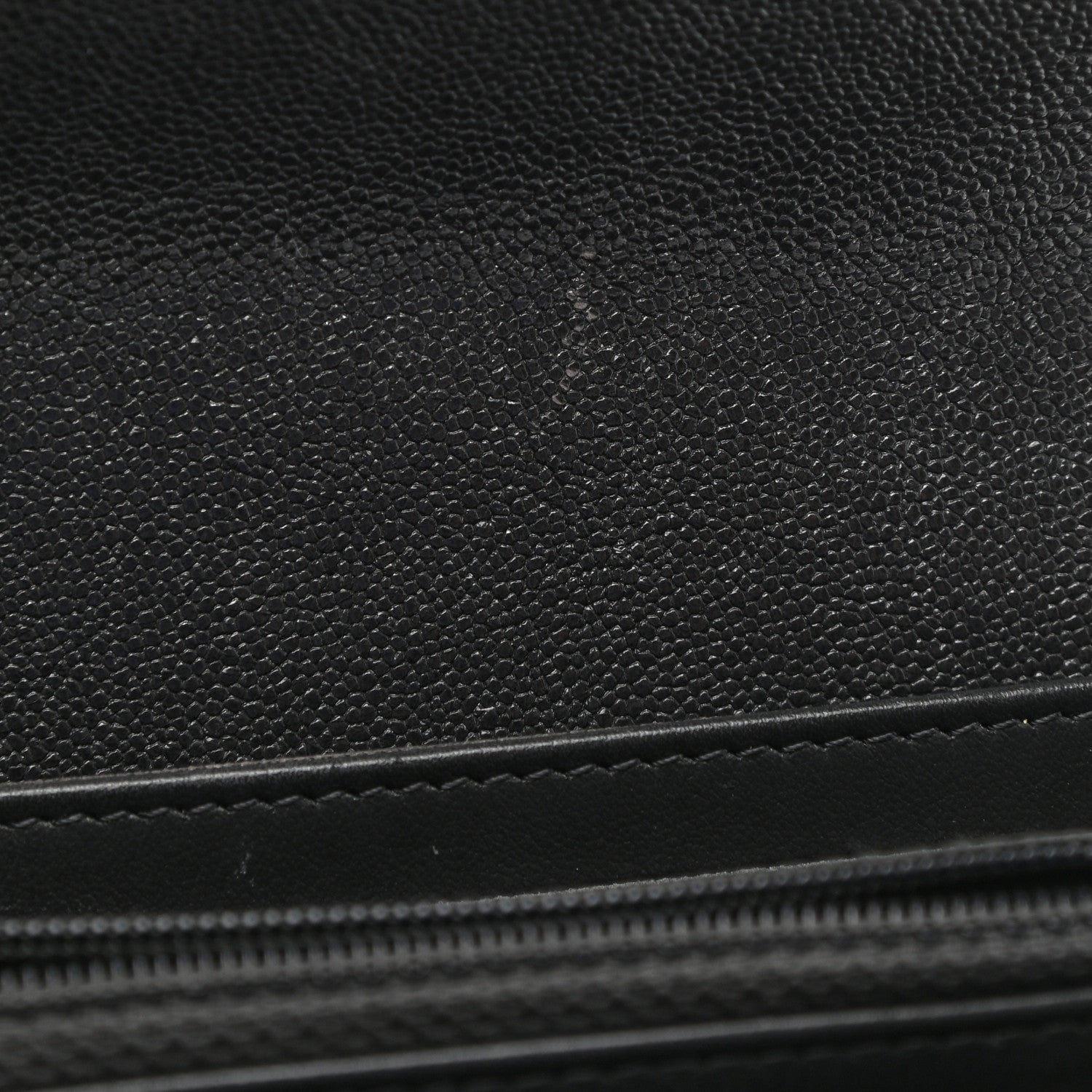Chanel Caviar Quilted Large Boy Gusset Flap Wallet Charcoal 9 of 10