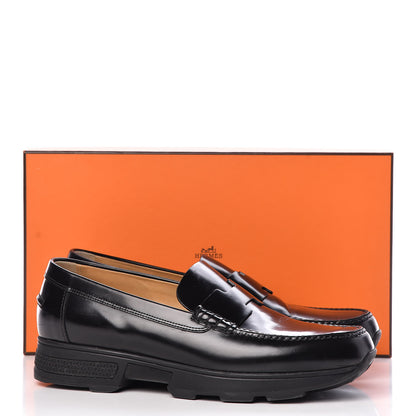 Hermes Tuscan Calfskin Opus Moccasin Loafers 42 Black 15 of 15