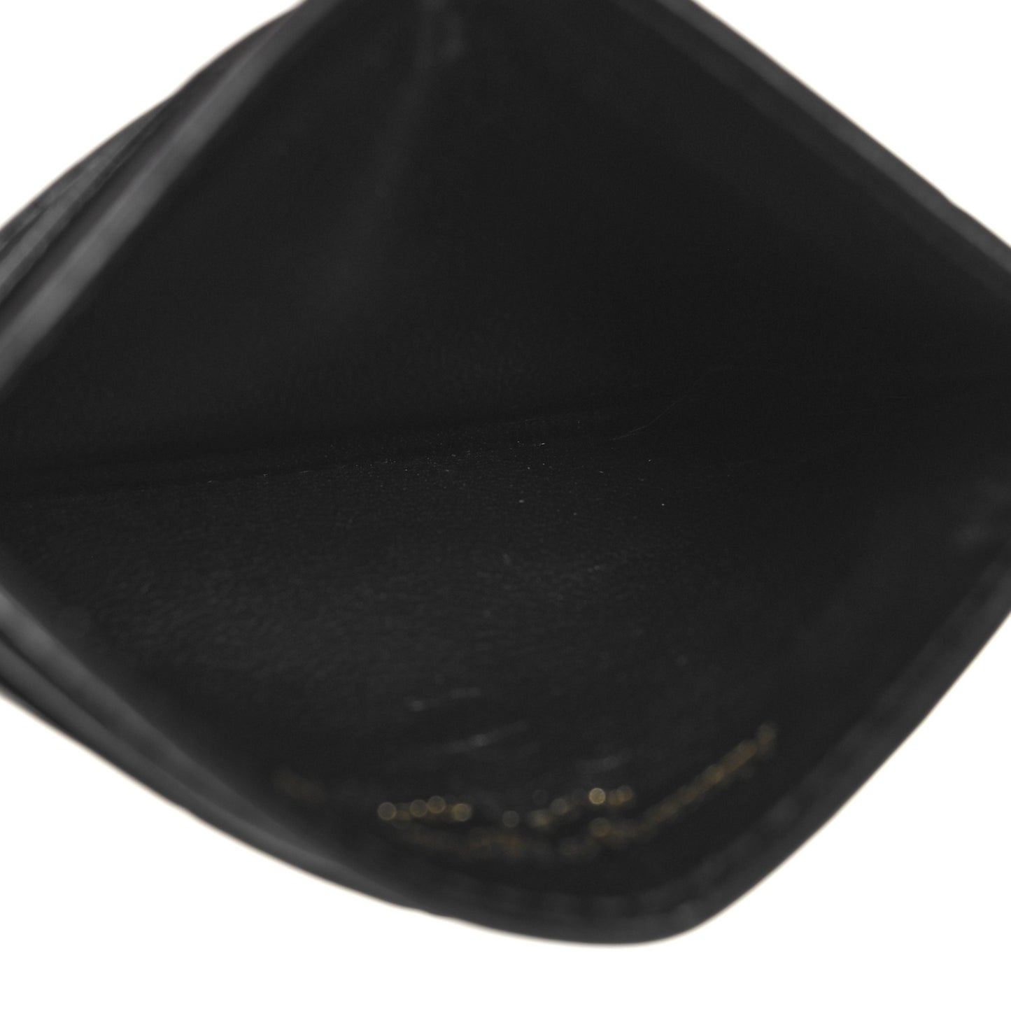 Patent Crocodile Embossed Skull Card Holder Black