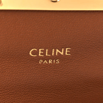 Celine Triomphe Canvas Chain Shoulder Bag Tan 6 of 9