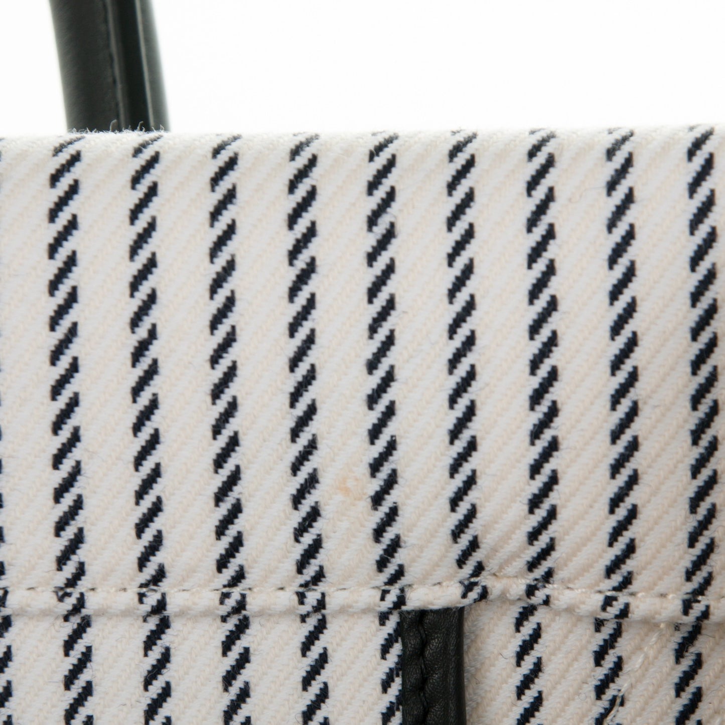 Cotton Canvas Striped Medium Phantom Luggage White Navy