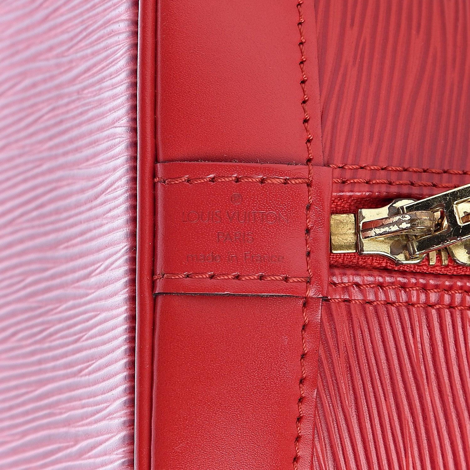 Louis Vuitton Epi Alma PM Castillan Red 11 of 13