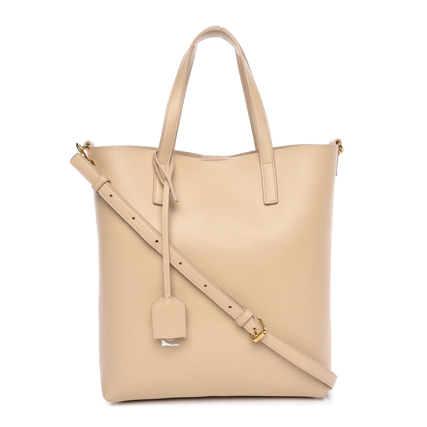 Calfskin Toy Shopping Tote Nude Powder