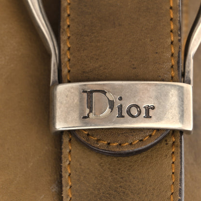 Christian Dior Calfskin Gaucho Double Saddle Bag Brown 14 of 16