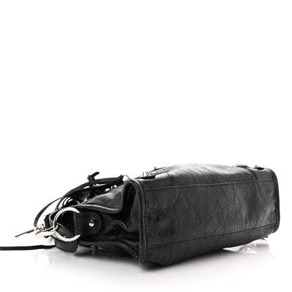 Balenciaga Agneau Classic Silver Hardware Mini City Black 4 of 9