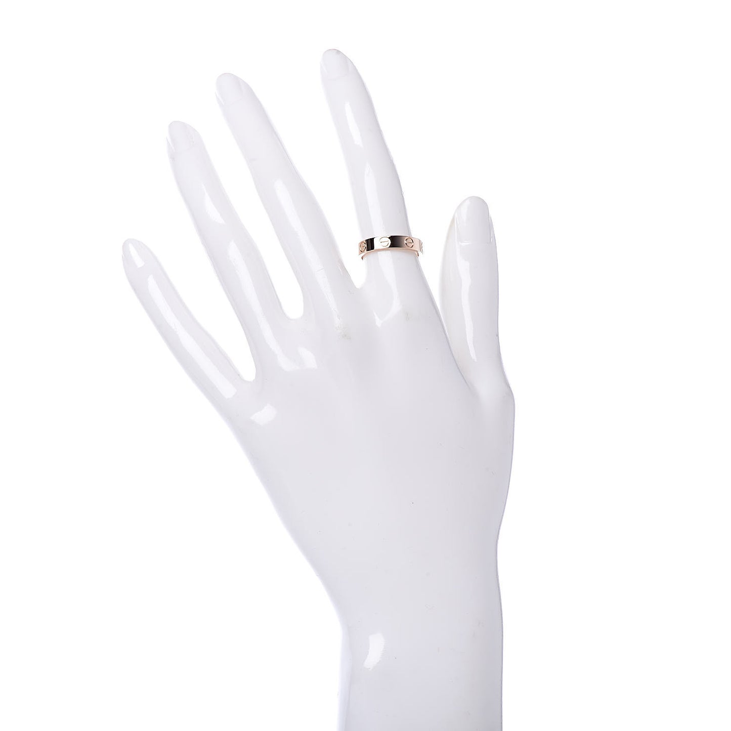 18K Pink Gold 3.5mm LOVE Wedding Band Ring 49 4.75