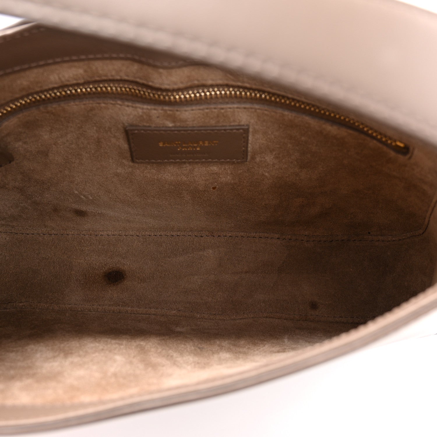 Saint Laurent Smooth Calfskin Le 5 A 7 Hobo Taupe 5 of 11
