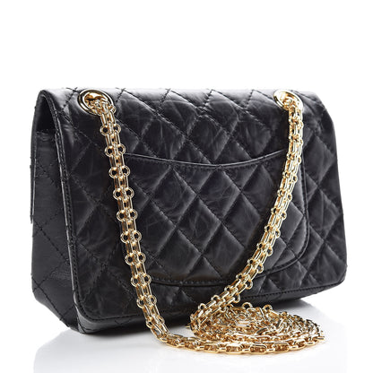 Chanel Aged Calfskin Quilted 2.55 Reissue Mini Flap Black 3 of 11