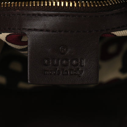 Gucci Guccissima Medium Hysteria Top Handle Bag Chocolate 6 of 9