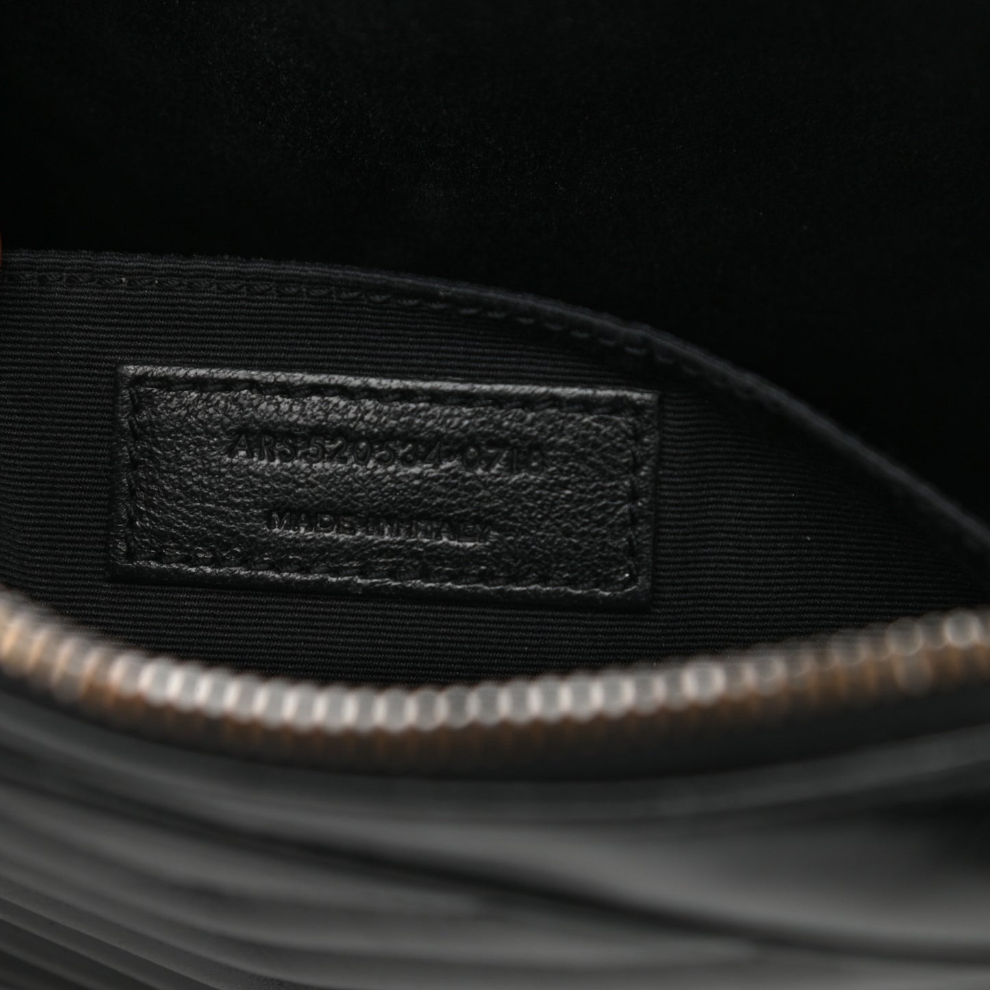 Calfskin Matelasse Monogram Lou Camera Bag Black