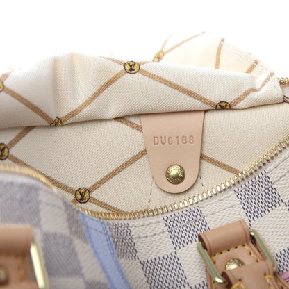 Louis Vuitton Damier Azur Summer Trunks Speedy Bandouliere 30 7 of 11