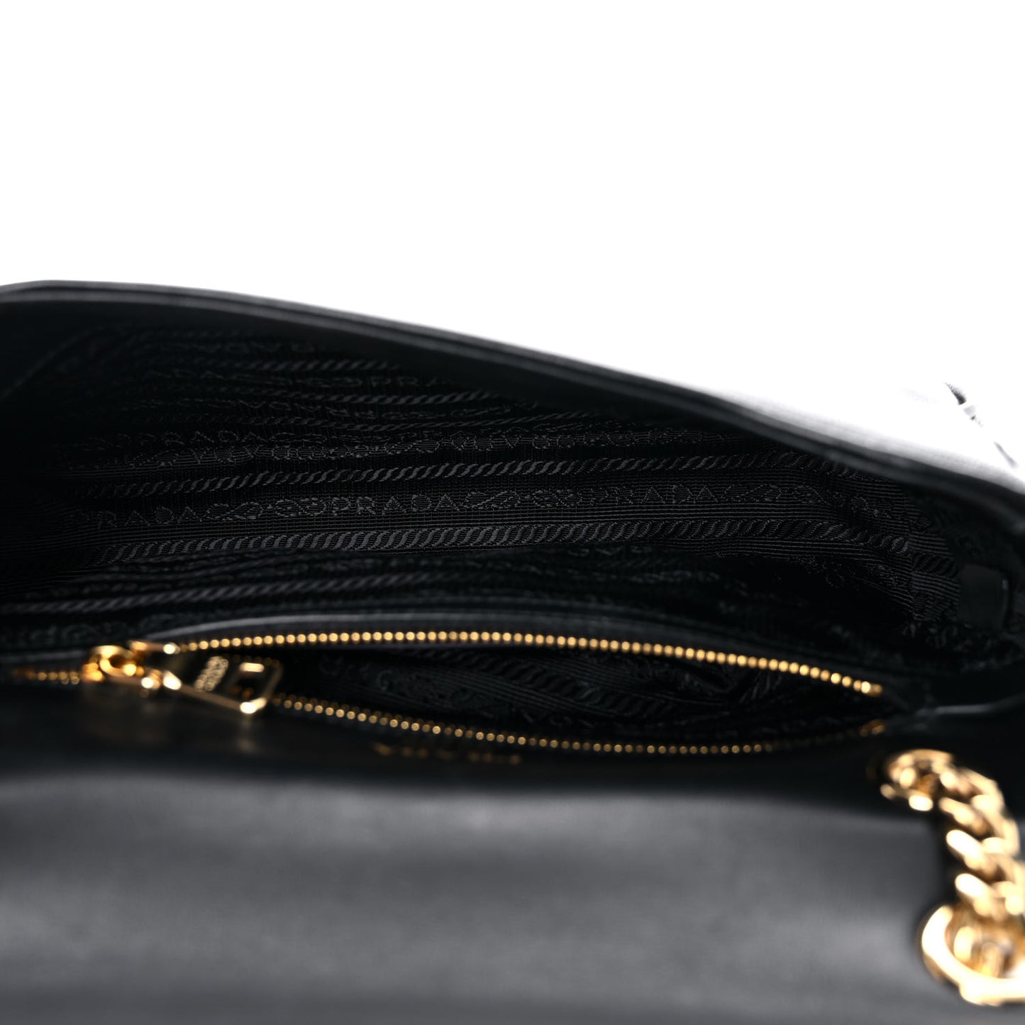 Nappa Gaufre Flap Black