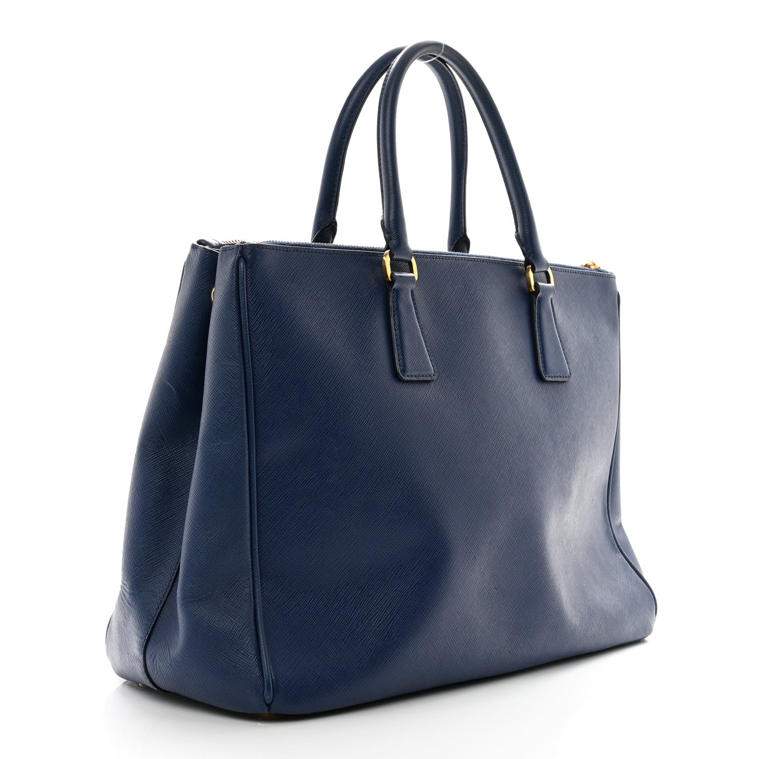 Prada Saffiano Large Galleria Double Zip Tote Bluette 3 of 12