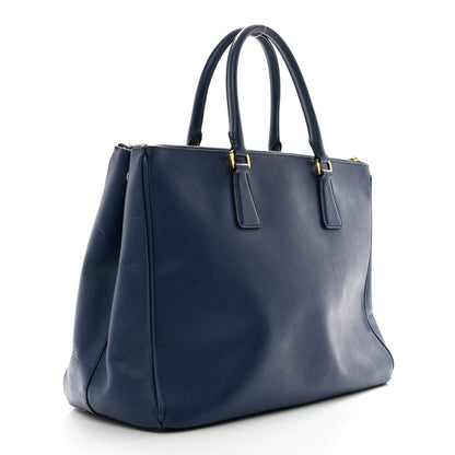 Prada Saffiano Large Galleria Double Zip Tote Bluette 3 of 12