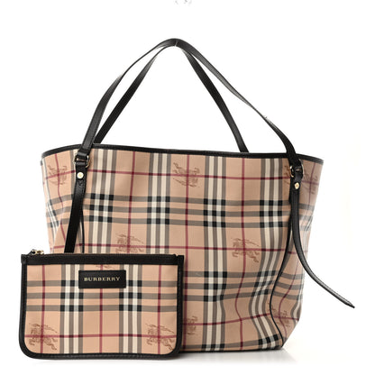 Burberry Haymarket Check Large Canterbury Tote Brown 1 of 11