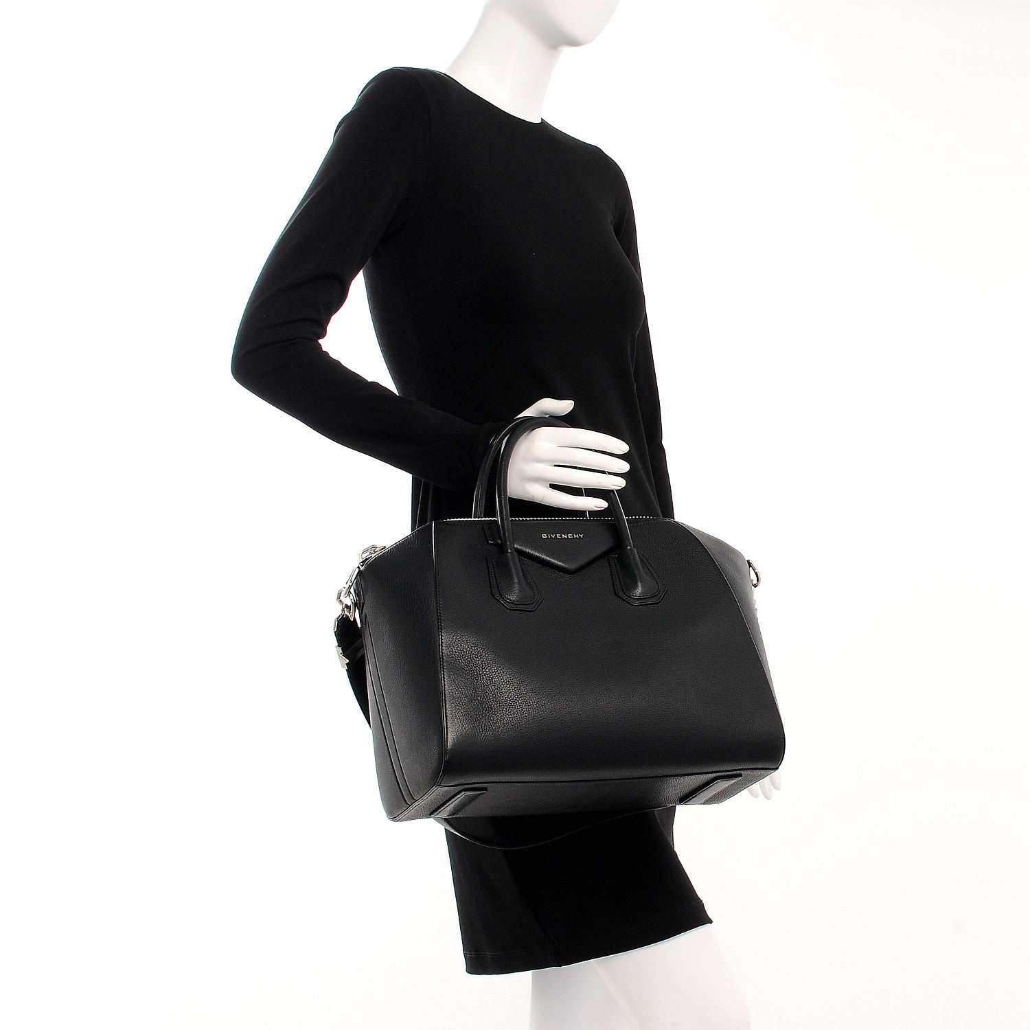 Givenchy Sugar Goatskin Medium Antigona Black 3 of 8