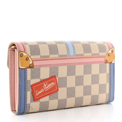 Louis Vuitton Damier Azur Summer Trunks Sarah Wallet NM 3 of 7