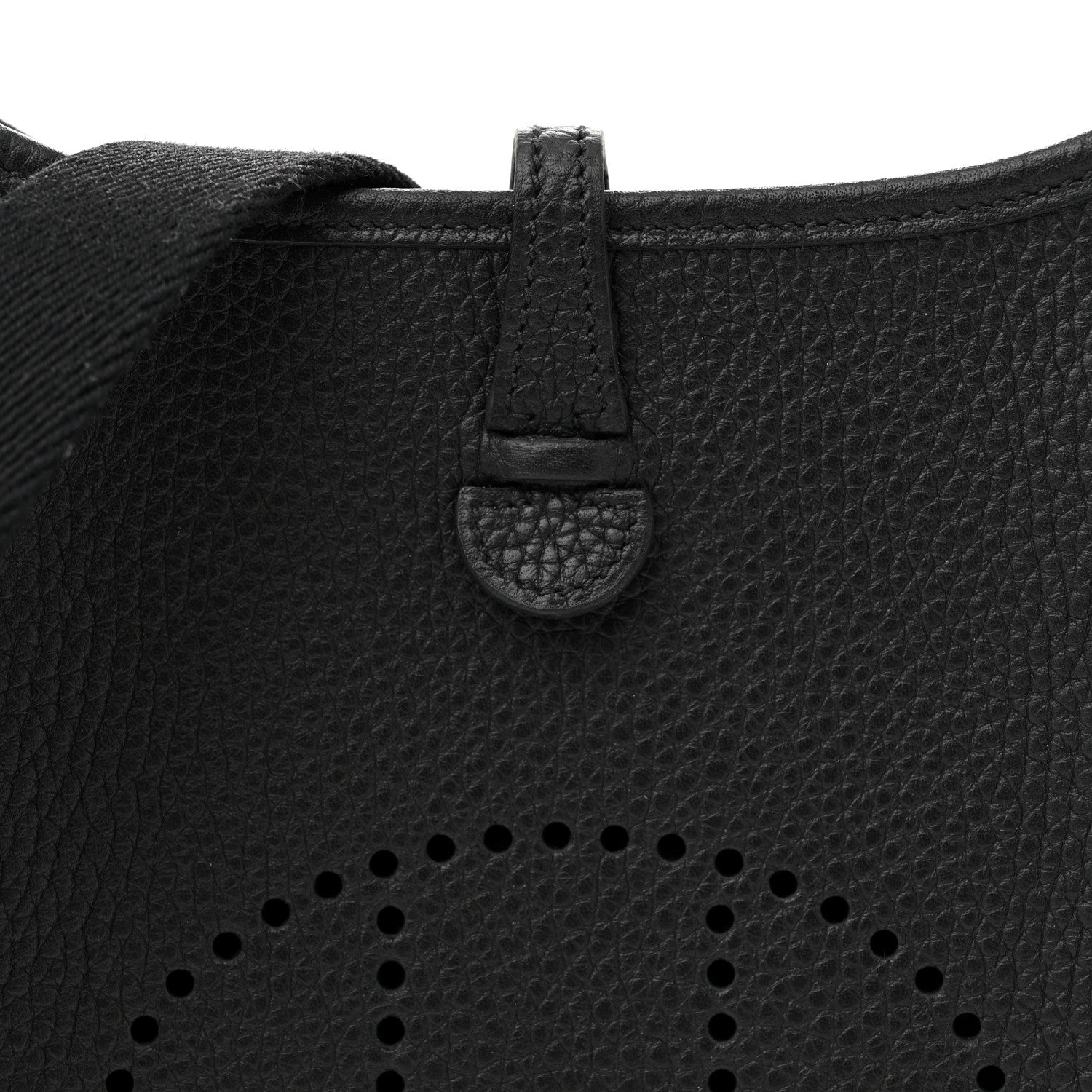 Hermes Taurillon Clemence Evelyne TPM Black 8 of 10