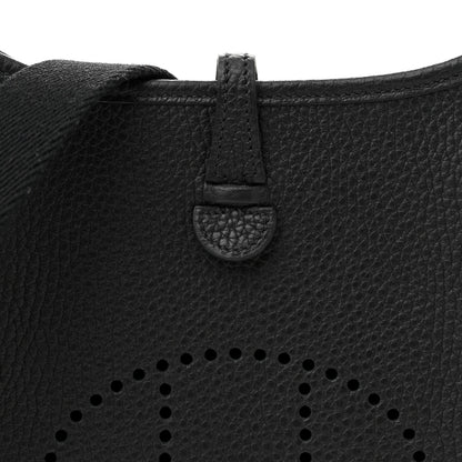 Hermes Taurillon Clemence Evelyne TPM Black 8 of 10