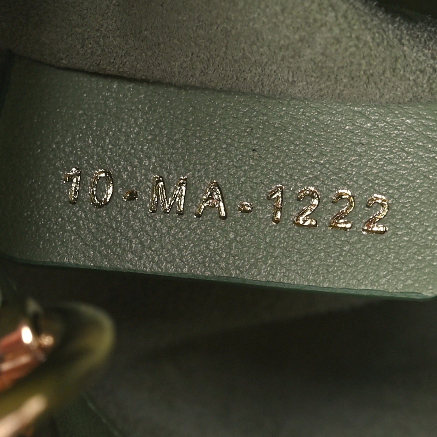 Lambskin Cannage Micro Lady Dior Green