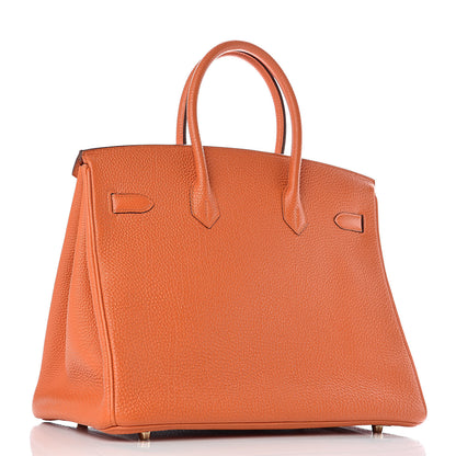 Hermes Togo Birkin 35 Orange 3 of 37