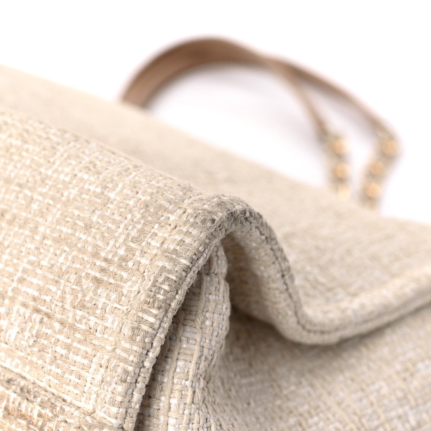 Chanel Lurex Boucle Small Deauville Tote Ivory 11 of 18