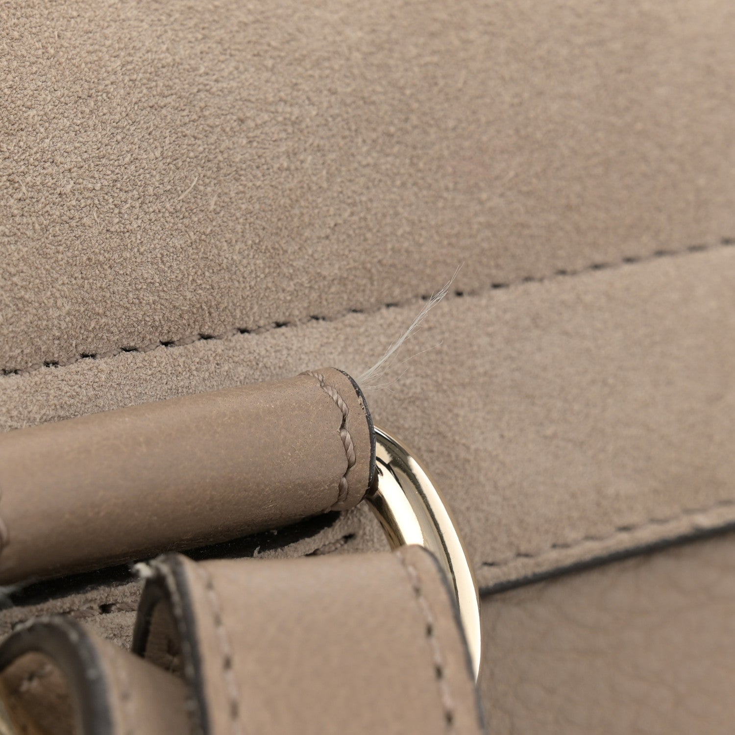 Chloe Suede Calfskin Medium Faye Backpack Motty Grey 15 of 16